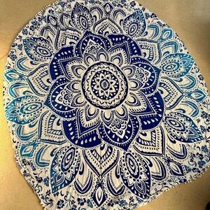 Bohemian Blue Mandala Tapestry